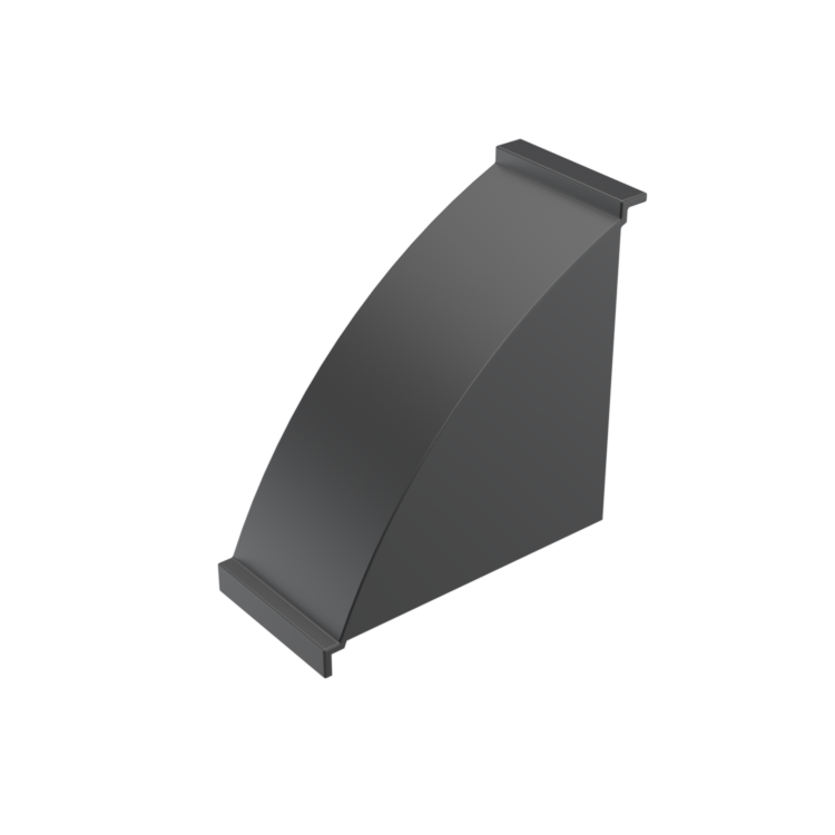 40x80 ilgas kampinio laikiklio dangtelis, 1 vnt