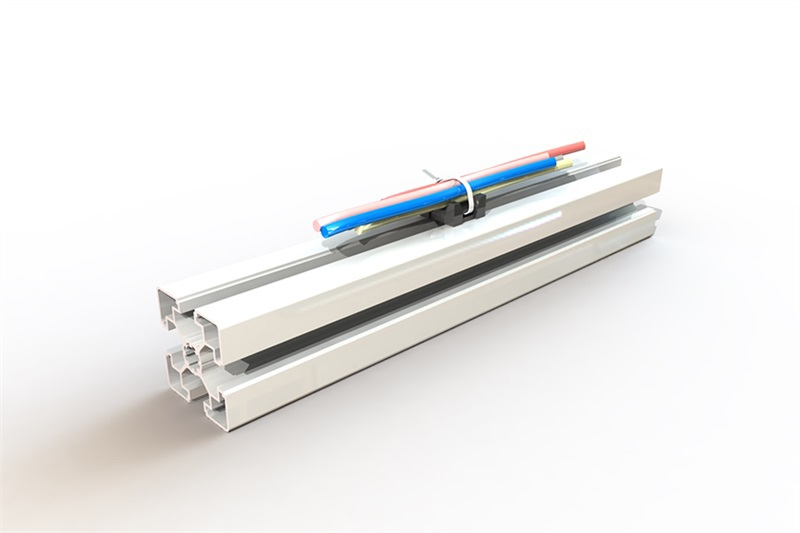 Laidų laikiklis be dangtelio profiliams su S08 grioveliu