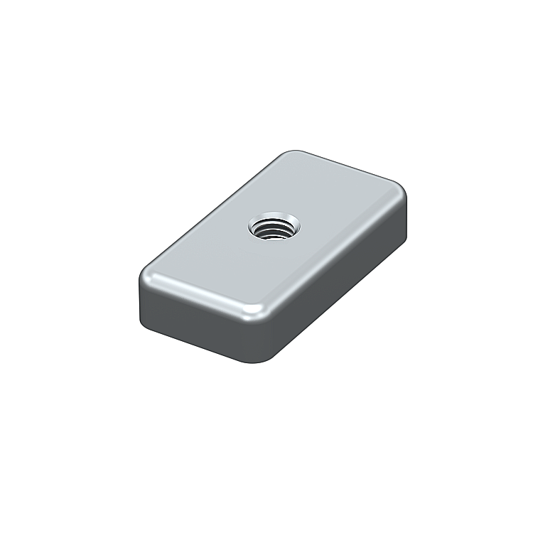 Rectangular Nut M6 slot 8