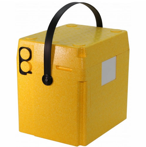 EPP termo dėžė GN1/4 (15L) su plastikiniu diržu (geltona)