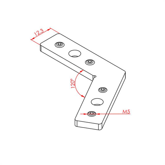 S6 Jungimo elementas 25x25 120°