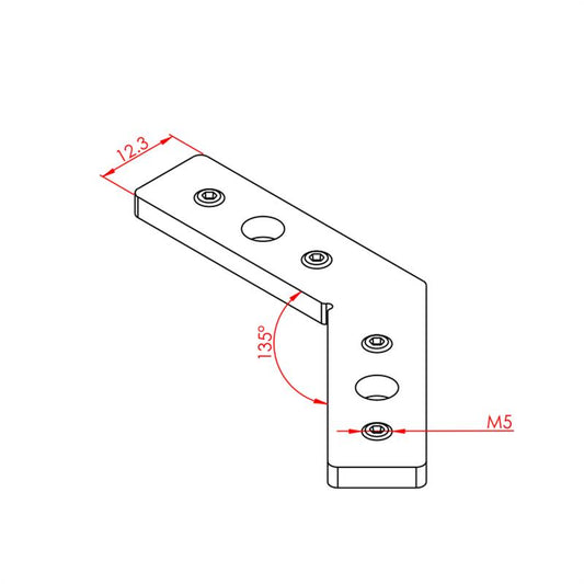 S6 Jungimo elementas 25x25 135°